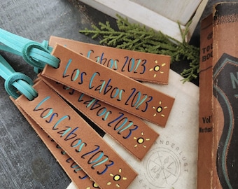 Destination Luggage Tag. Small Luggage Tags. Custom Small Tags. Leather Luggage Tags.