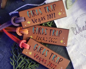 Vegas Girls Trip. Vegas Tags. Vegas Trip. Girls trip luggage tag. Girls trip tag.