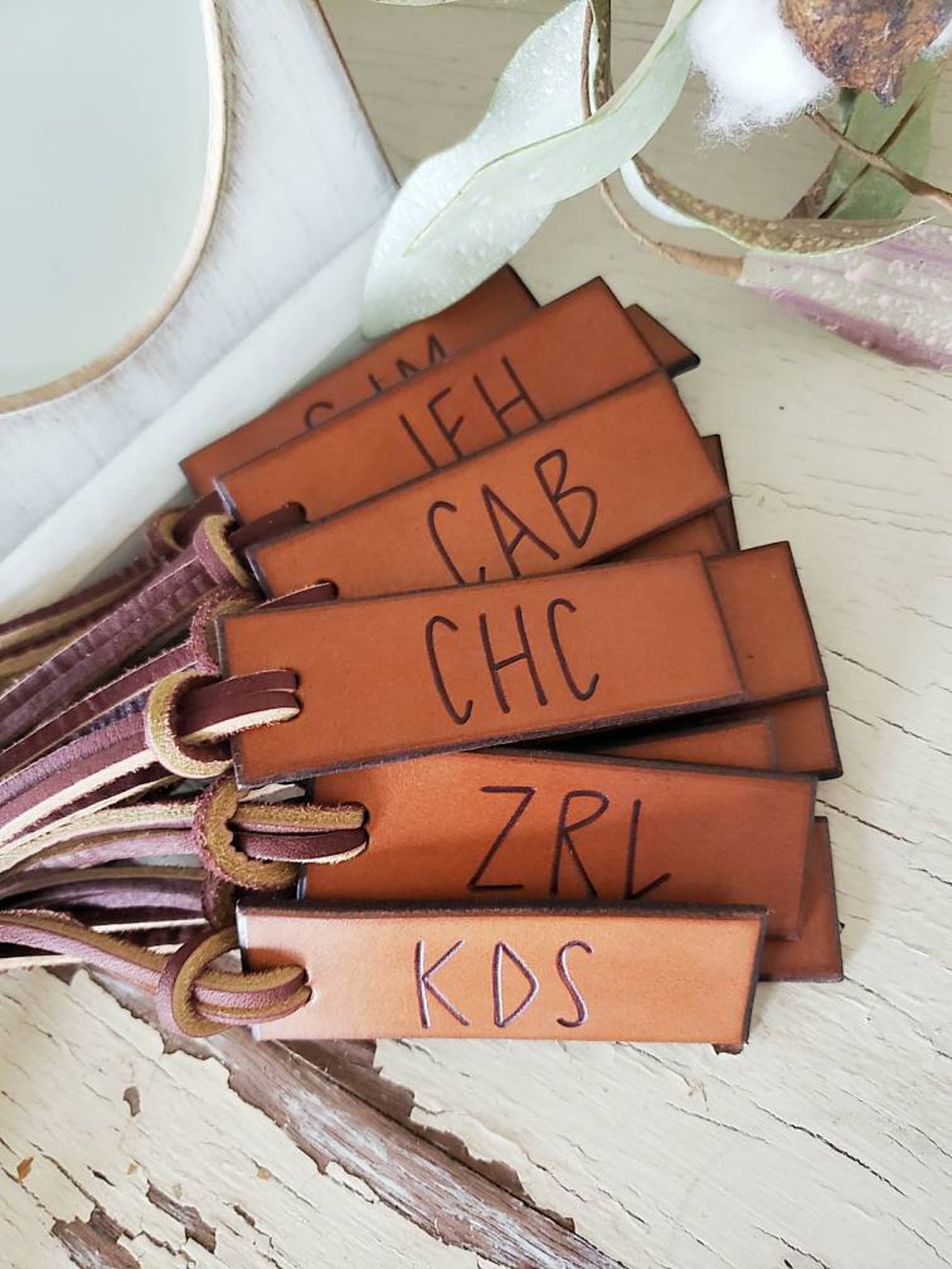 Custom Name Tags. Leather Name Tags. Personalized Name Tags. Etsy