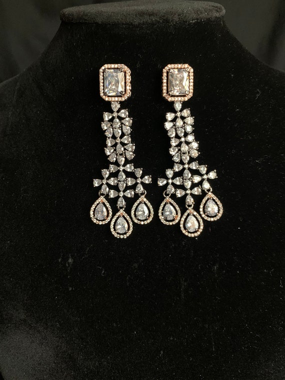 American diamond clearance earrings price