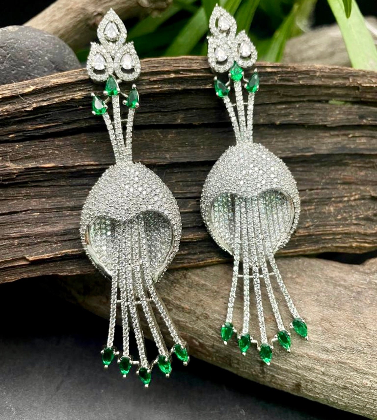Balenciaga paper shop clip earrings