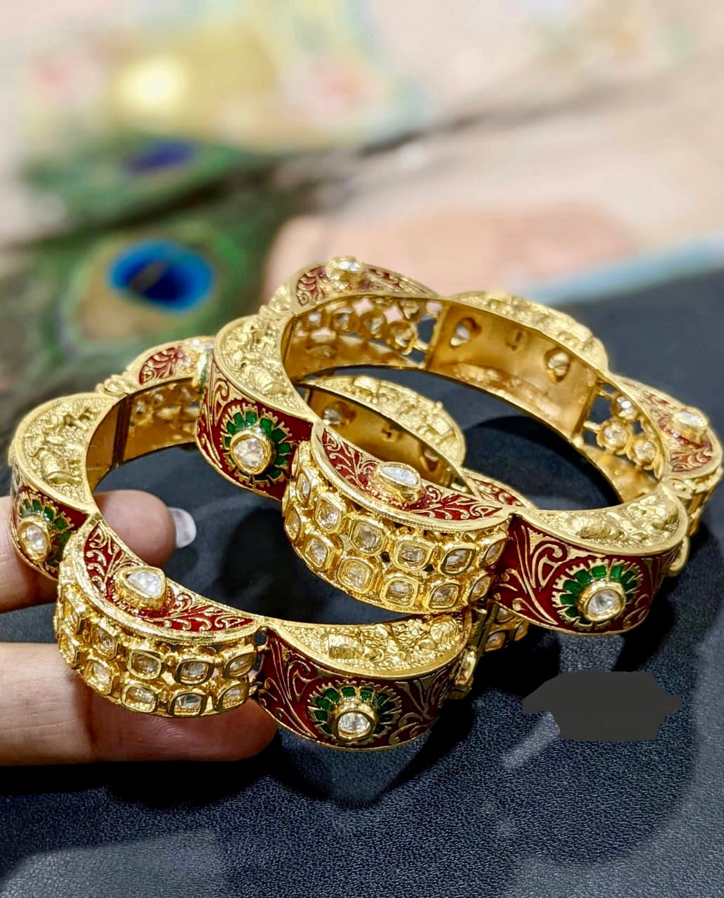Meena gold bangles deals