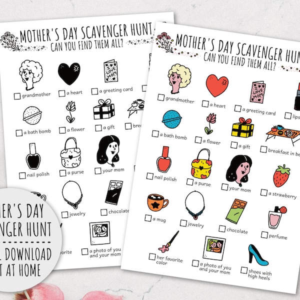 Mermaid Scavenger Hunt for Kids, Magical Sea Treasure Hunt, Mermaid ...