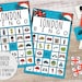 London Bingo Game for Kids, Kids Great Britain Party Game, Travel ...