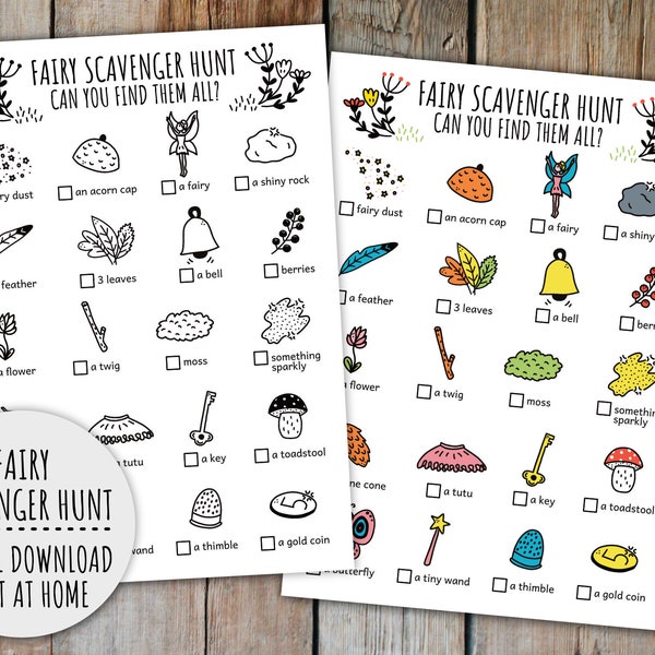 Fairy Scavenger Hunt - Etsy