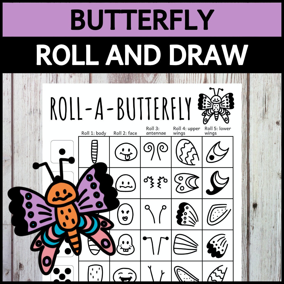 roll-a-butterfly-roll-and-draw-a-butterfly-game-spring-dice-drawing-activity-for-kids-printable-pdf-etsy for Roll And Draw Free Printable Roll-a-butterfly Roll and Draw a Butterfly Game Spring Dice Drawing Activity for Kids (printable PDF) - Etsy for Roll And Draw Free Printable