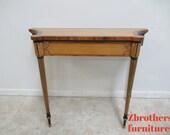 Custom Italian Regency Banded Console Sofa Table Server Louis XV