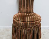 Quality Custom French Regency Revolving Vanity Stool Chair Seat Louis XV