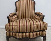 Henredon French Carved Natchez Living Room Club Lounge Chair