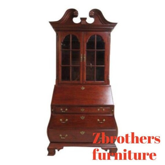 Thomasville Bombay Cherry Drop Front Secretary Writing Desk Etsy