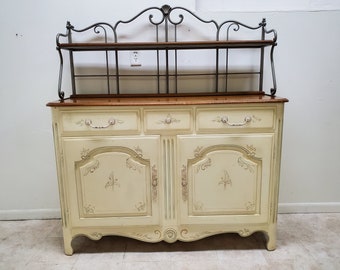 Ethan Allen French Country Legacy Sideboard Buffet Hutch Bakers Rack