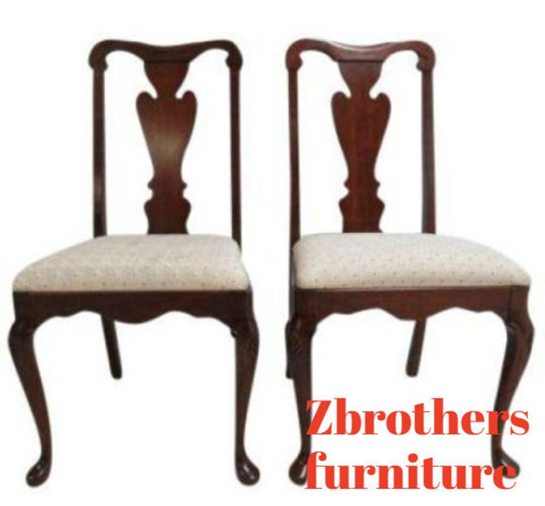 Pair Pennsylvania House Solid Cherry Chippendale Dining Room Image 0