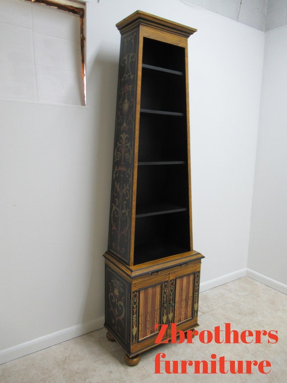 Ardley Hall Italian Regency Paint Decorated Open Book Shelf Etsy