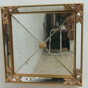 Labarge Gold Gilt Venetian French Mirror Italian Neo classical Biedermeier C