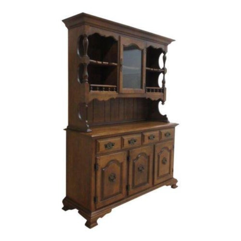 Keller Rock Maple Two Piece China Hutch Server Sideboard Etsy