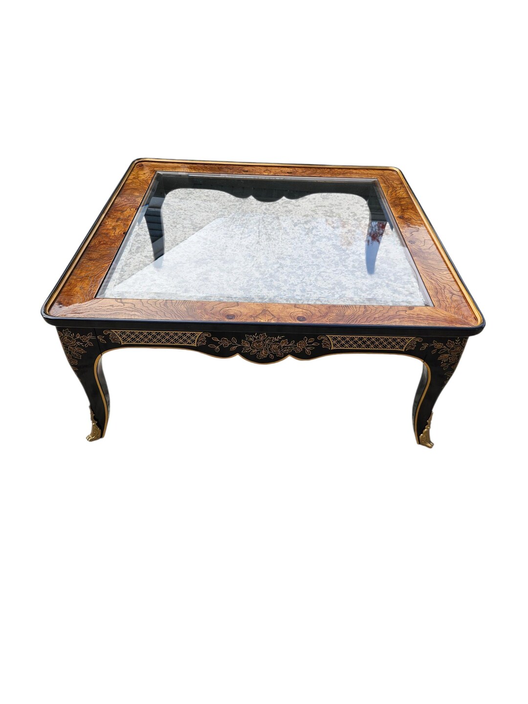 Drexel Et Cetera Asian Inspired Coffee Table Chinoiserie Brass
