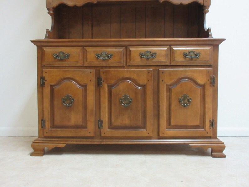 Keller Rock Maple Two Piece China Hutch Server Sideboard Etsy