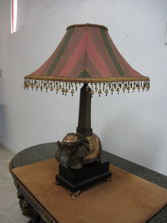 Elephant table 2024 lamp and shade