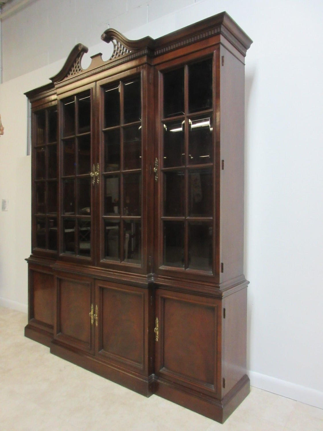 Hickory chair china cabinet deals