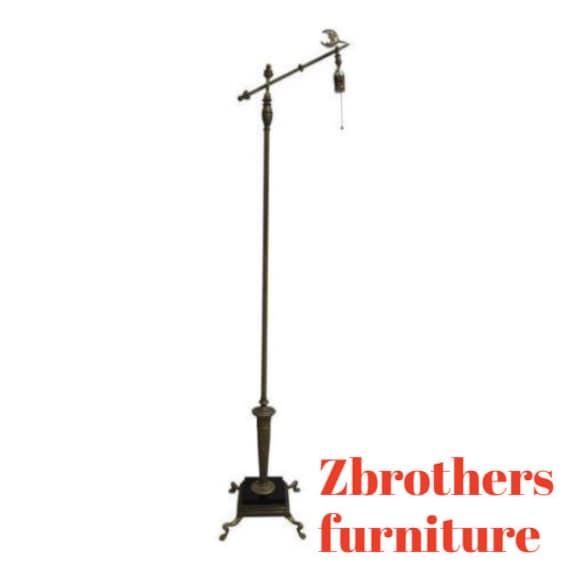 Black pole floor lamp best sale