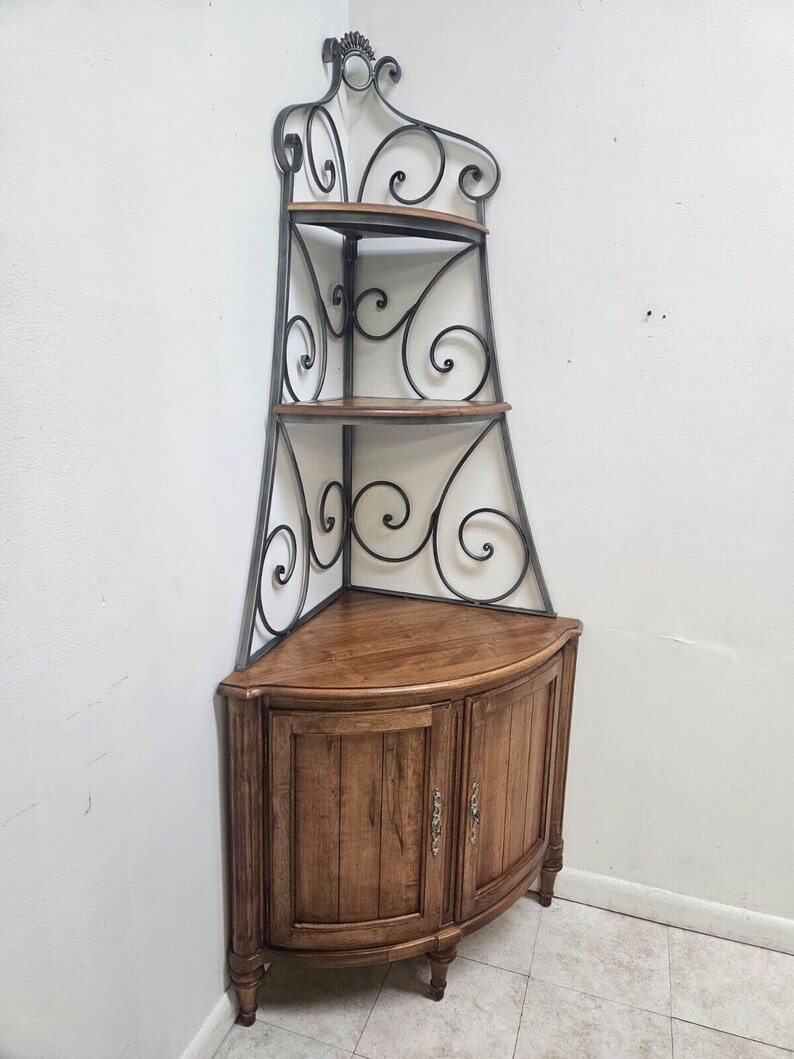 Ethan Allen Legacy Corner Bakers Rack Shelf 139521 213 Russet