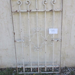 Antique Victorian Iron Gate Window Panel Fence Architectural Salvage #844