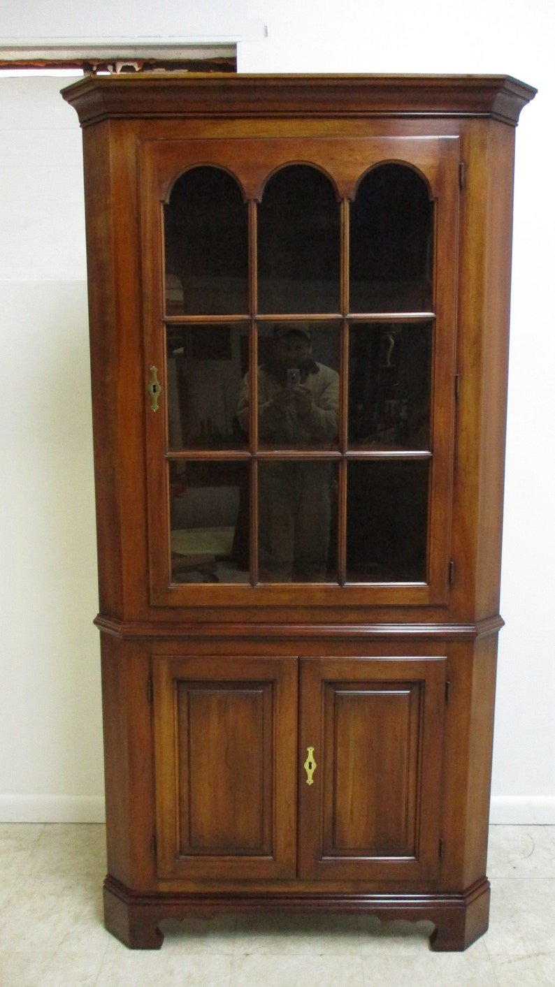 Statton Solid Cherry Centennial Chippendale Corner Etsy