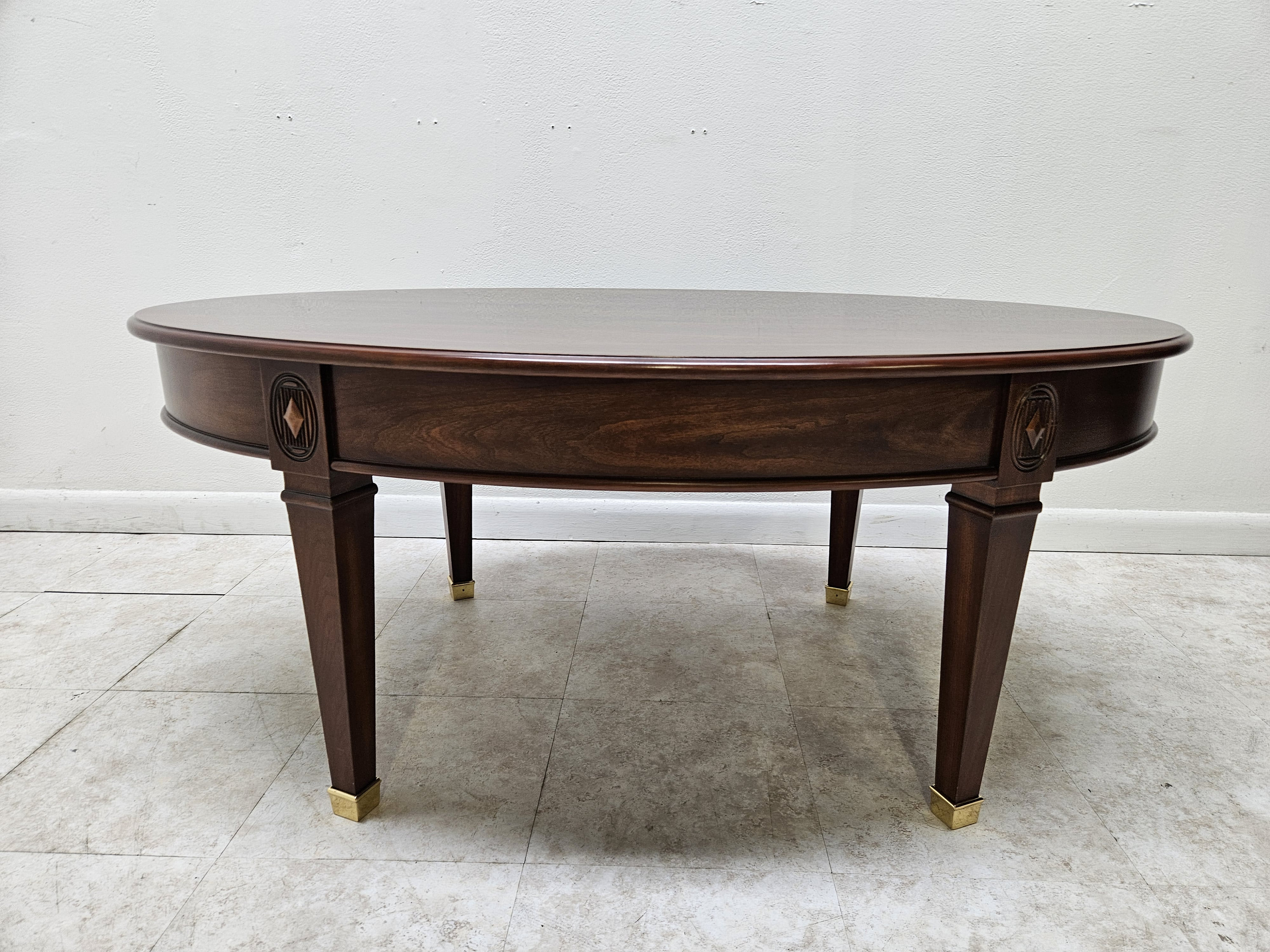 HARDEN Solid Cherry Oval Coffee Table Neo Classical - Etsy