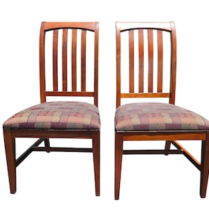 2 Ethan Allen American Impressions side chairs Dining Room mission arts crafts B