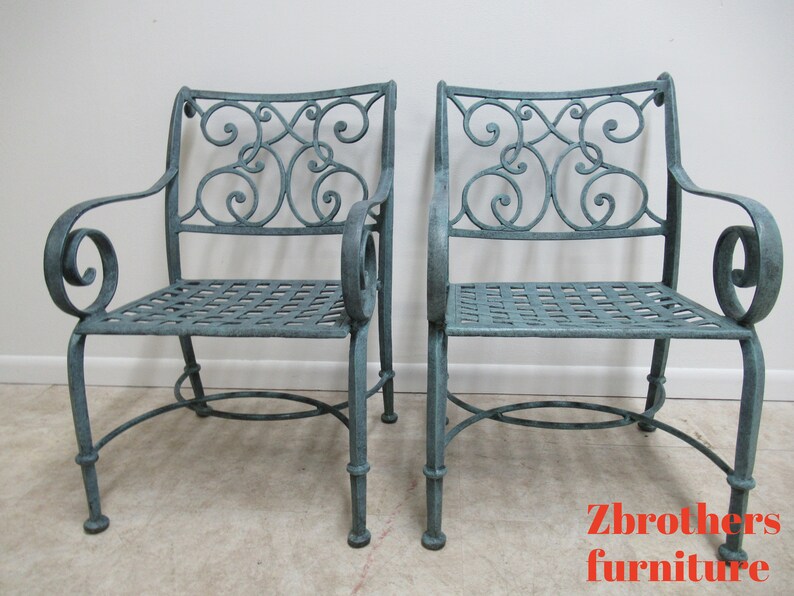 Pair Cast Classics Landgrave Patio Porch Outdoor Arm Chairs B - Cast Classic Landgrave Patio Furniture Pair Cast Classics Landgrave Patio Porch Outdoor Arm Chairs B - Cast Classic Landgrave Patio Furniture