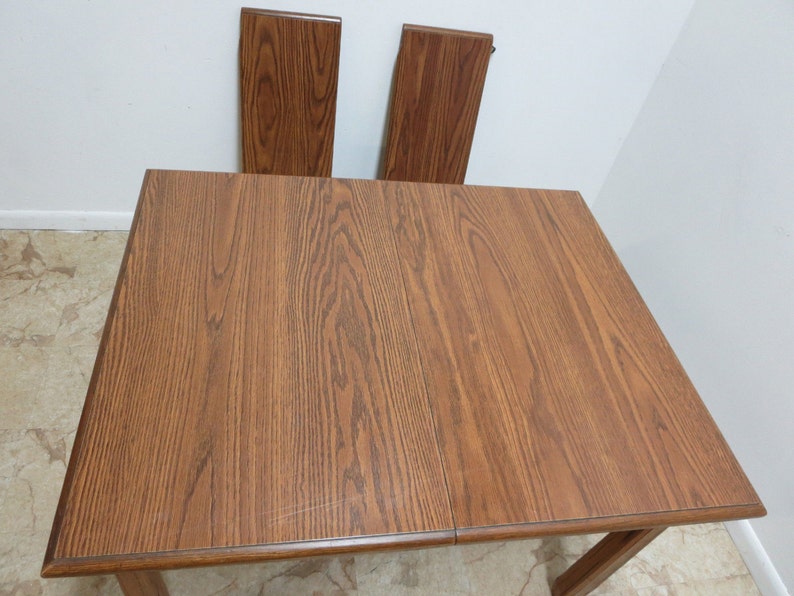 Brandt Ranch Oak Rustic Lodge Dining Room Work Table Mid Etsy