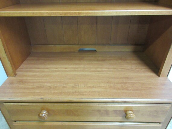 Ethan Allen Cottage Collection Chest Hutch Top Book Shelf Etsy