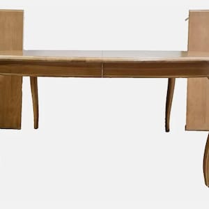 Ethan Allen Legacy French Country Dining Room Banquet Table Bisque Finish