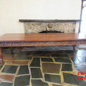 Vintage Spanish Moorish Style Dining Room Table 10 Foot Custom Made Conference