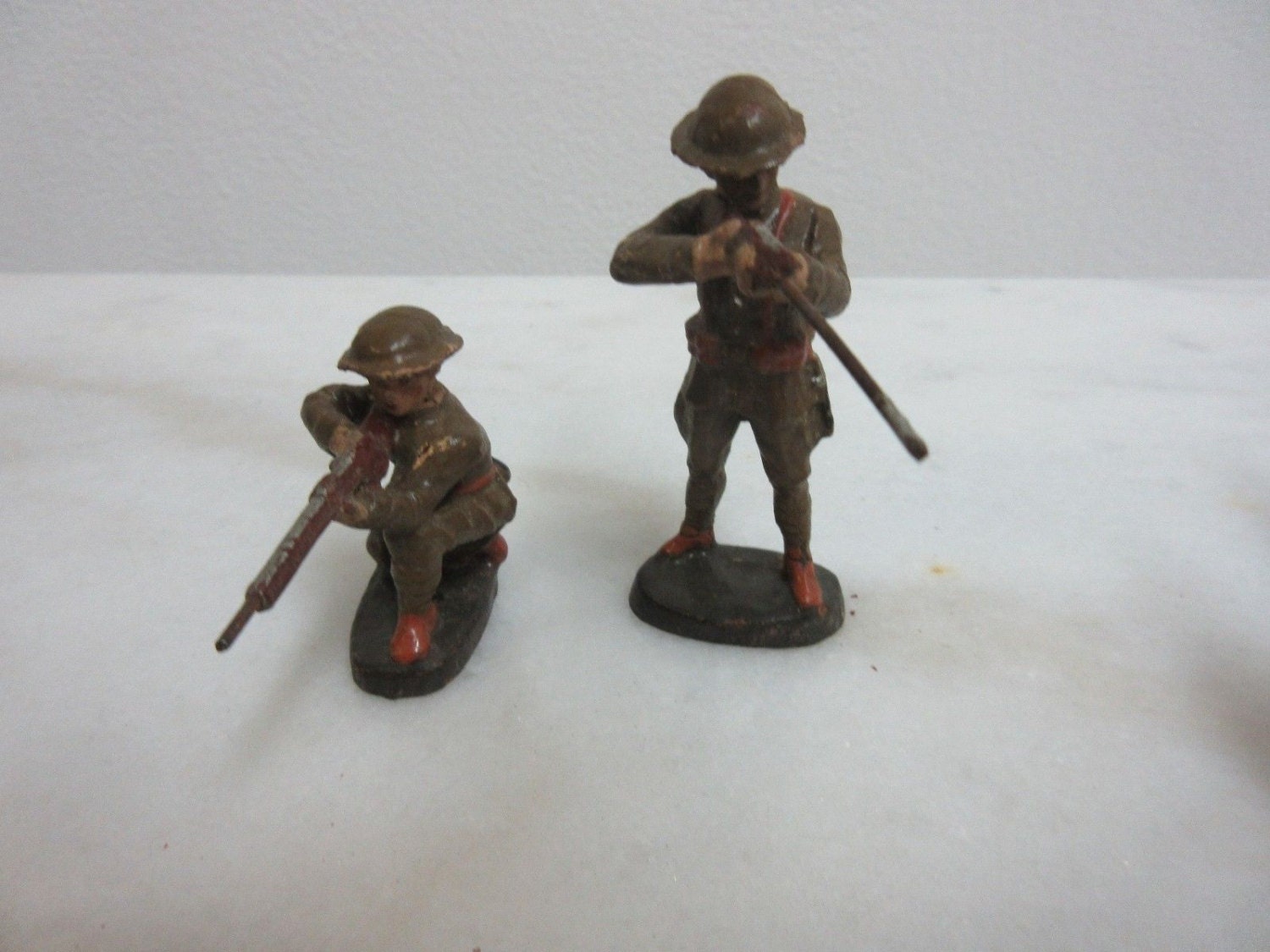 German Infantry Soldiers of WW1 of the  WW1 Elastolin TOY SOLDIERS display picture 1