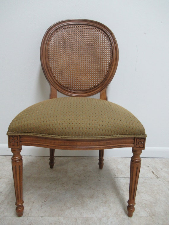 Ethan Allen Swedish Homes Cane Back Regency Dining Desk Chair Etsy