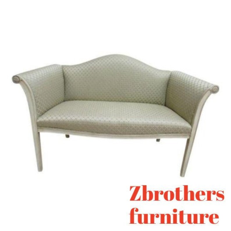 Vintage Hickory Chair Co French Regency Bench Settee Love Seat Etsy