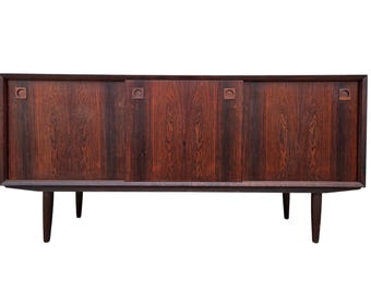Danish Modern Rosewood Sideboard Console Credenza Buffet Console Mid Century
