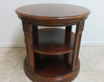 Ethan allen round side table deals