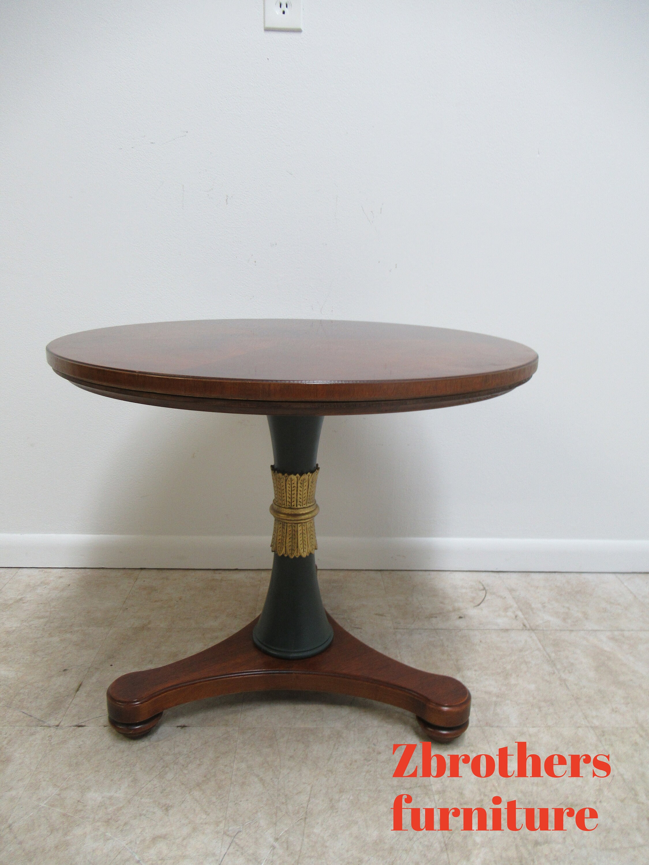 Henredon Natchez colección Lámpara redonda Pedestal Mesa final | Etsy