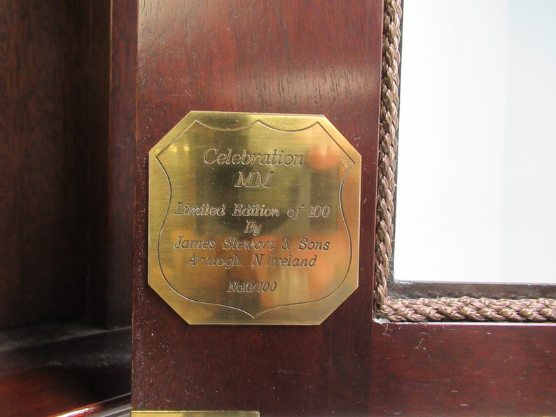 James Stewart Son Inlaid Grandfather Clock Limited Ed. Woodland