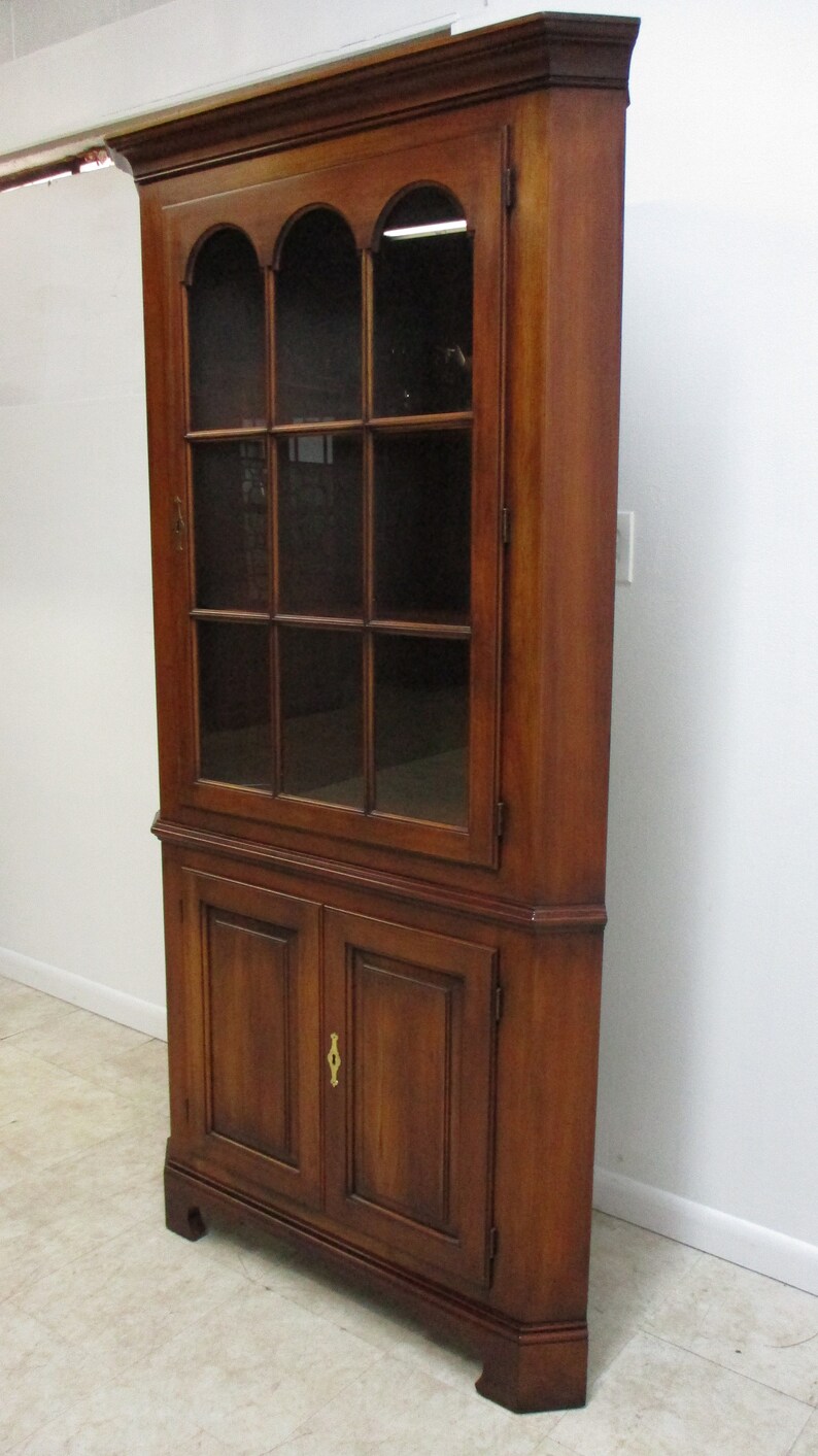 Statton Solid Cherry Centennial Chippendale Corner Etsy