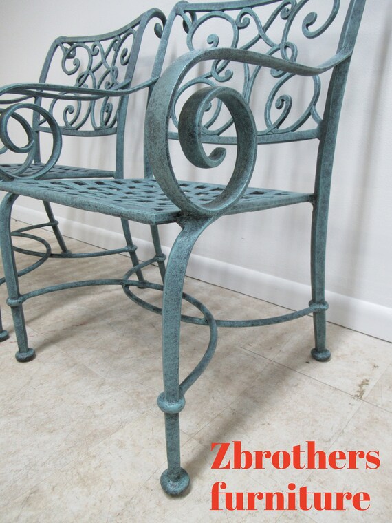 Pair Cast Classics Landgrave Patio Porch Outdoor Arm Chairs B - Cast Classic Landgrave Patio Furniture Pair Cast Classics Landgrave Patio Porch Outdoor Arm Chairs B - Cast Classic Landgrave Patio Furniture