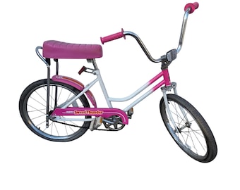 Vintage Huffy Sweet Thunder BMX Bike Bicycle Girls Pink 1980s Banana Seat