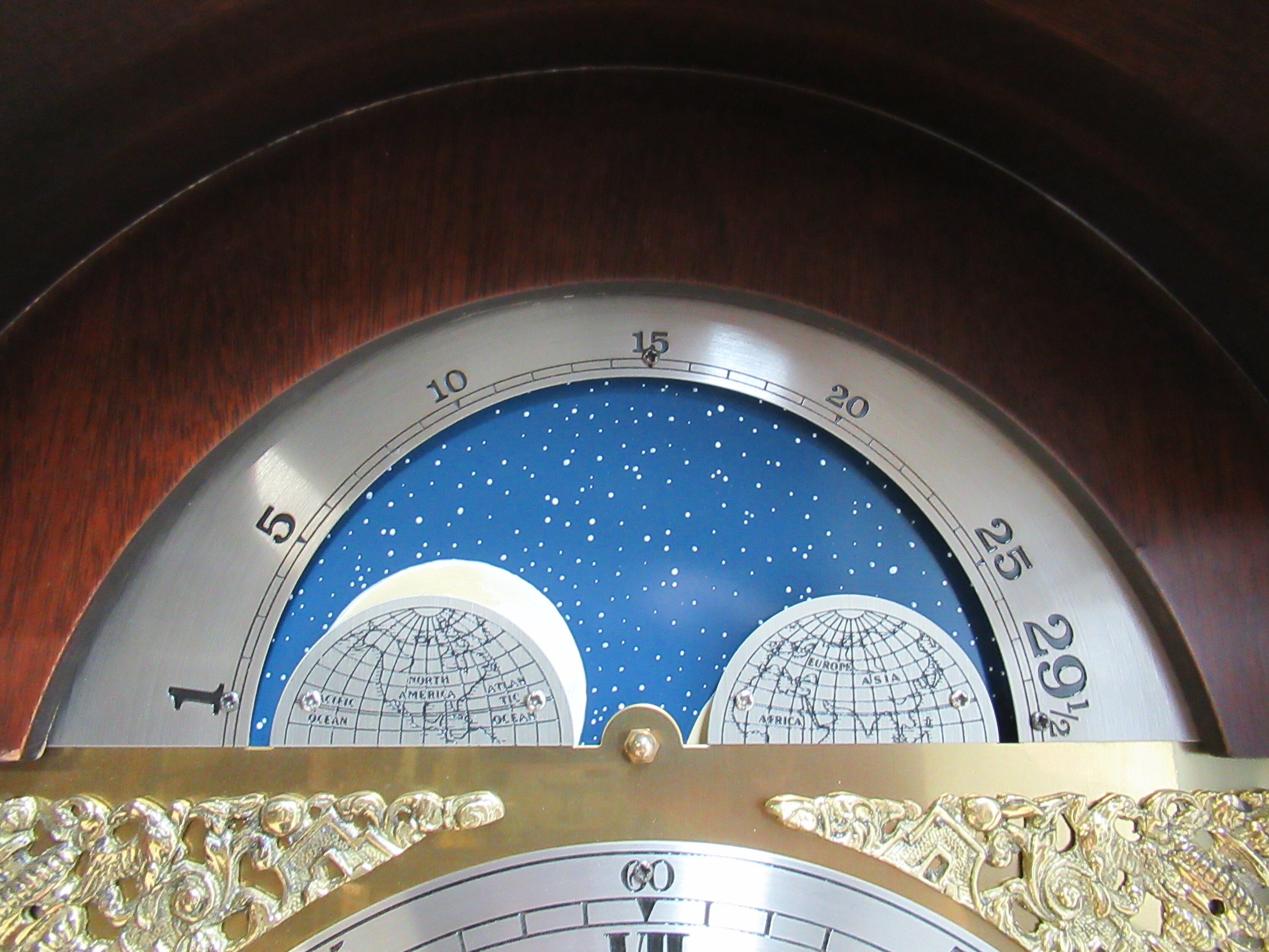 James Stewart Son Inlaid Grandfather Clock Limited Ed. Woodland