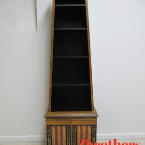 Ardley Hall Italian Regency Paint Decorated Open Book Shelf Curio Cabinet  B
