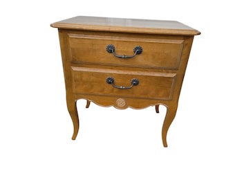 Ethan Allen French Country Nightstand Chest End Side Table Bedroom Commode