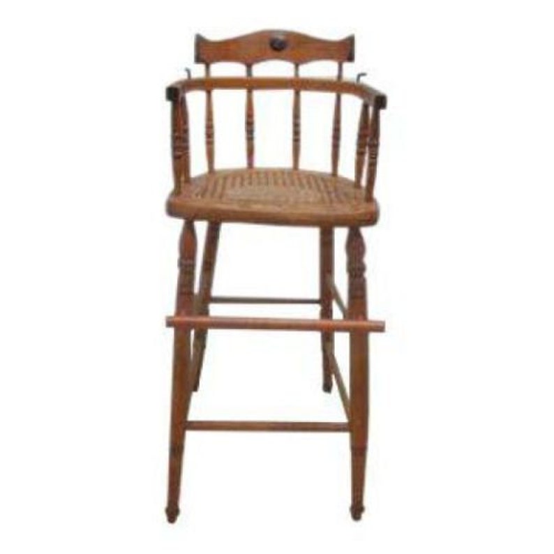 Antique Tiger Oak Bent Wood High Chair Stool Chair Childs Doll Etsy