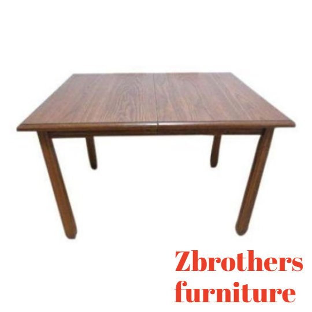 Brandt Ranch Oak Rustic Lodge Dining Room Work Table Mid Etsy