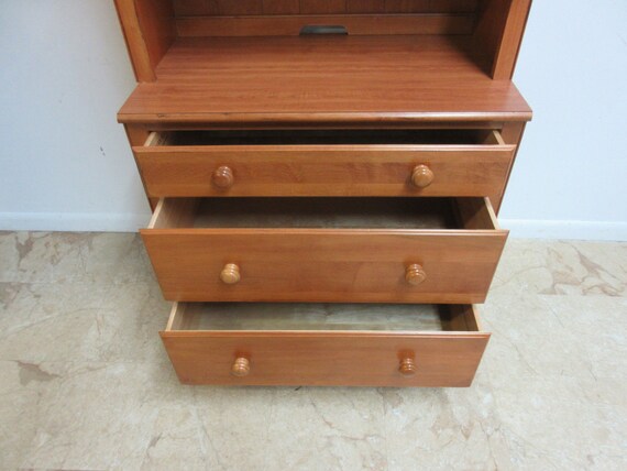 Ethan Allen Cottage Collection Chest Hutch Top Book Shelf Etsy